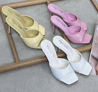 cizmice 38: Ženske klompe/sandale na štiklu “Super Mode” - Model: otvoreni prsti — 1