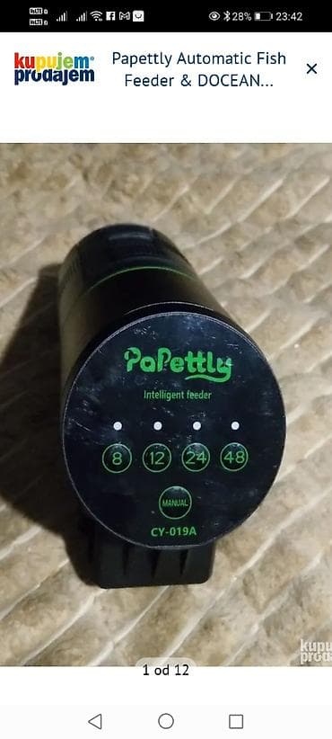 Oprema za kućne ljubimce: Automatska Papettly hranilica za ribe, model CY-019A, omogućava — 1