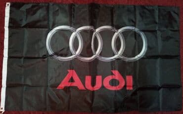 sipeta cacak gume: Zastava 90 X 60 cm - AUDI Zastava dimenzija 90 X 60 cm sa logom — 5