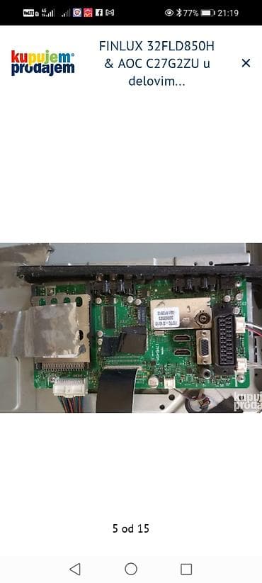 filter za usisivac aquafilter 1500: FINLUX 32FLD850H – delovi: - Main board: 17MB45M-3 - Power board — 6