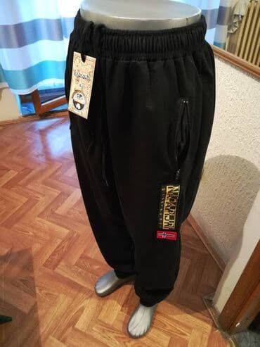 Sportswear: Sweatpants, 4XL (EU 60), color - Black, Cotton — 2