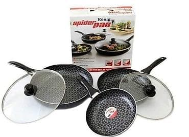 sx 925 intex: Fa, König Spider Pan – set tiganja sa poklopcima - Set od 3 tiganja — 2