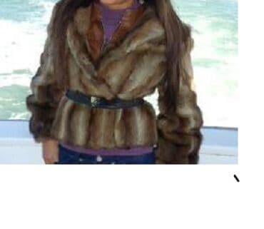 Fur coats: M, With lining, Arctic fox, color - Brown — 1