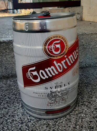 sampanjac za decu: Gambrinus bure od piva 5l prazno 5l raritet lično preuzimanje bg ili — 1