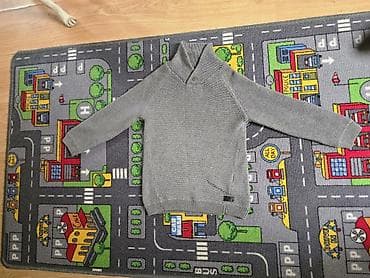 buzz decija obuca: Dječiji džemper, siva boja. Pletena struktura finog tkanja, dugi — 1