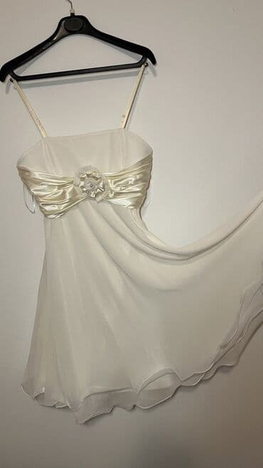 bajkerska jakna sa krznom: L (EU 40), color - White, Evening, With the straps — 2