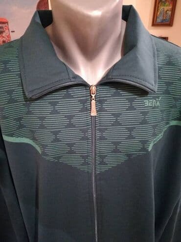 velicine pantalona: Novi muski duks sa kragnom u velikom broju Benx 5XL Zeleni. Turski — 2