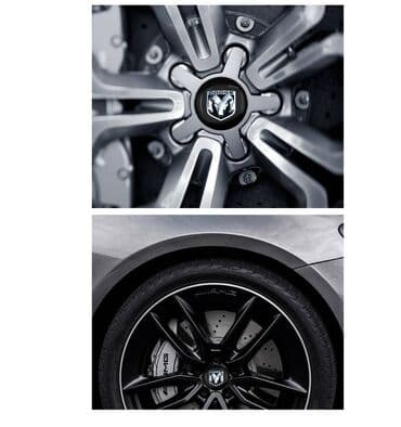 20555 r16 felni: Plastificirane nalepnice za felne - set od 4 komada DODGE DODGE - — 2