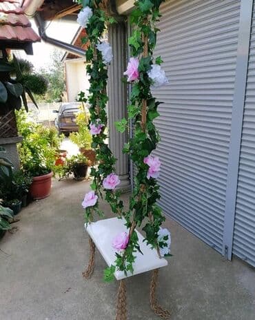 drvena ljuljaska za odrasle: Drvena ljuljaška za decu i odrasle sa atestiranim kanapom Dimenzije — 2