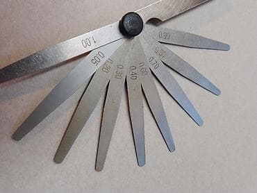 tračice za merenje šuk contour plus: Set listića mernih listića (feeler gauge) – meri zazore i razmake - — 2