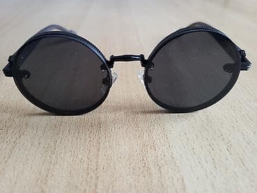 haljine za maturu piramida: Okrugle sunčane naočare – retro/steampunk stil - Tamno siva/crna — 10