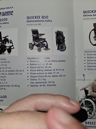 trakice za merenje secera u krvi: Električna invalidska kolica Q50 R - Kompaktna, sklopiva električna — 8