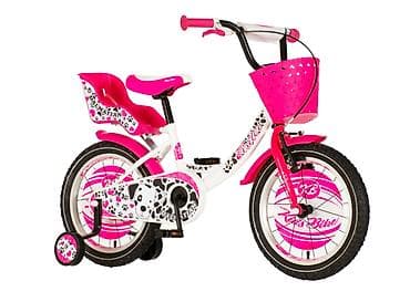 puma patike za fudbal: Bicikl kids Visitor Dalmatian 16" 8" V-brake + kontra, belo/roze — 1