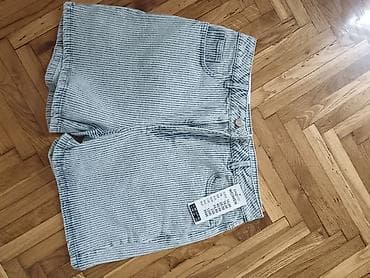 ramax snizenje: Ženske šorts farmerice – prugasti dezen - Kroj: klasičan denim šorts — 2
