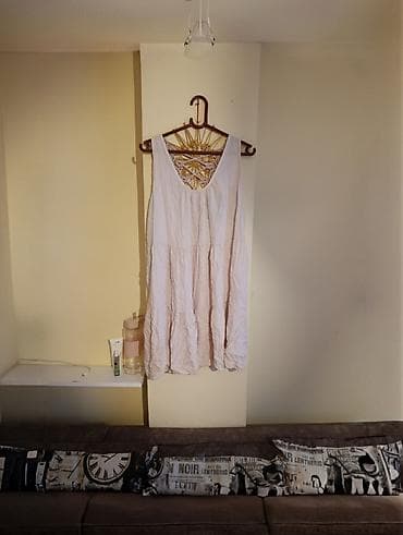 mango zenske haljine: Bela letnja haljina bez rukava - Kroj: lagan, širok A-kroj sa — 1