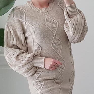 numoco haljine iskustva: M (EU 38), color - Beige, Long sleeves — 1