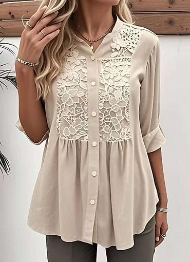 haljine bluz: ✅Ženska bluza sa čipkanim detaljima na prednjem panelu
✅1950 din — 2