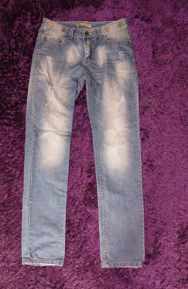 kompleti prsluk i pantalone: Mid Point teksas farke vel.32 L Odlicne muske farmerice Mid Point u — 1