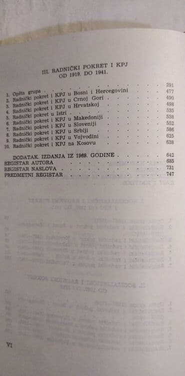 5 knjiga za 999: Knjiga:Socijalisticki i radnicki pokret i KPJ 1867-1941, 790 str. 20,5 — 4