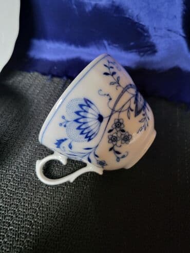 solje za caj: Set 1940g+ Tirschenreuth porcelan,pravi kobalt Bavaria. Set je — 7