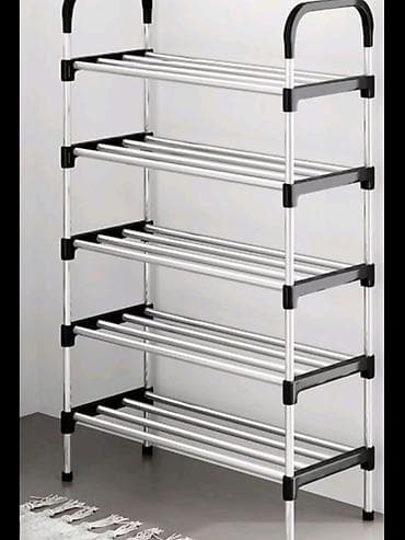 namestaj borca: Cipelarnik sa 5 polica Material: Galvanized Steel + PP Size: 99cm — 2