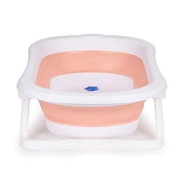 slike za zid: Sklopiva kadica za bebe sa odvodom – EcoToys, pink (Šifra proizvoda — 4