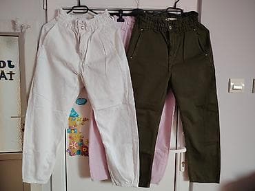 zenski komplet sa pantalonama: Zara ženske farmerice vel. 36 (S) slabo nošene, iz mog ormana. Udobne — 1
