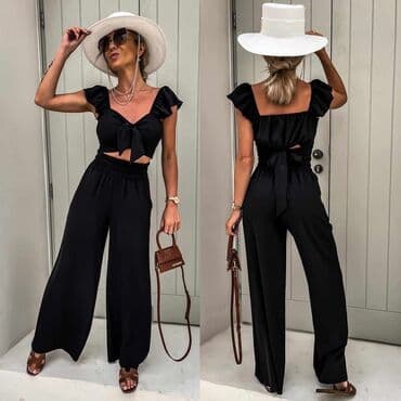 elegantni kompleti sa pantalonama: One size, Jednobojni — 3