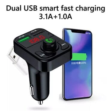 merac pritiska u gumama: V2 - Handsfree FM Bluetooth Auto Car Kit USB punjač MP3 Bežični — 6