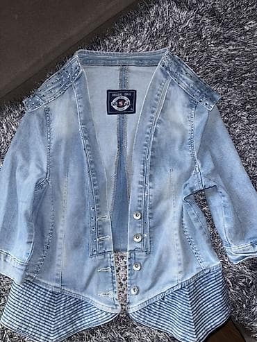 pepco prsluci: Ženska teksas jakna/blejzer – NESSAL Jeans, veličina XL - Svetloplava — 3