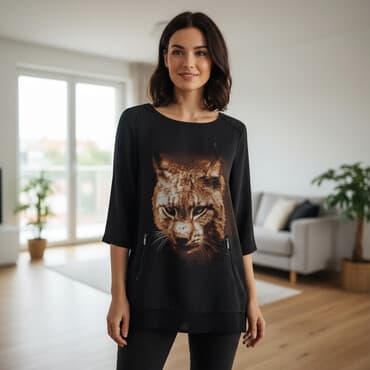 S (EU 36), Sa ilustracijom, bоја - Crna na lalafo.rs S (EU 36), Sa ilustracijom, bоја - Crna