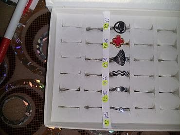 srebrna pismo torba: Set prstenova – modni nakit od nerđajućeg čelika - Veliki izbor — 6