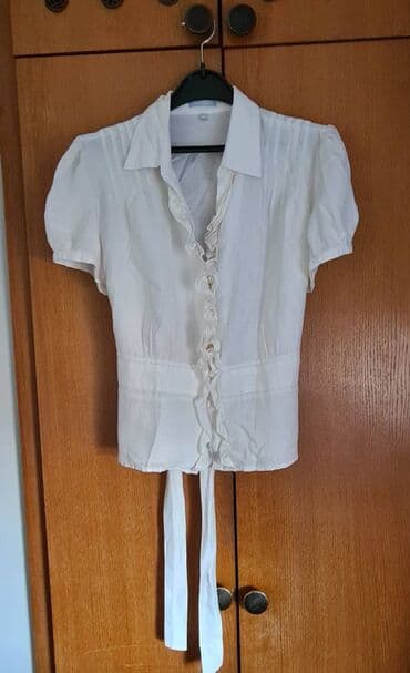 midi haljine h m: XL (EU 42), Cotton, color - White — 1