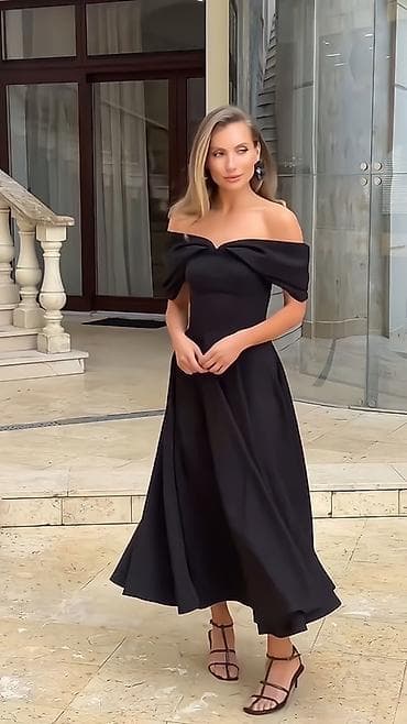 haljina bubamara: 🔥Elegantna midi haljina – bardot izrez
✅3000 din — 3