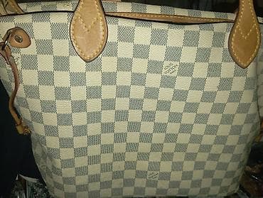 stradivarius torbe: Torba sa šahovskim (Damier) uzorkom u svetlo-bež i sivoj kombinaciji — 2