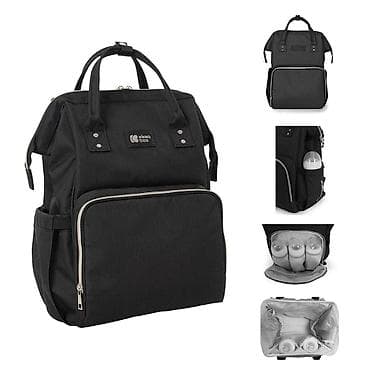 decije velicine s m l: KIKKABOO Torba za mame Siena black/silver – šifra proizvoda: KKB9 - — 2