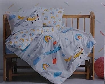 krevetac za bebe 3 u 1: Posteljina za bebe, Ranforce — 17