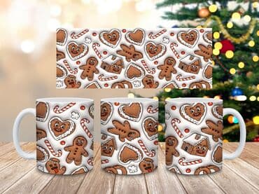 Praznične keramičke šolje – više dizajna - Materijal: kvalitetna — 7