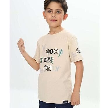velicina odeće za bebe: Dečija majica “GOOD VIBES” – za dečake (6–9 godina) Udobna, moderna i — 3