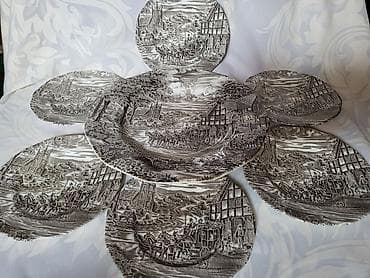 Muzički instrumenti: Engleski servis za poslastice Staffordshire iz 70ih. Engleski servis — 7