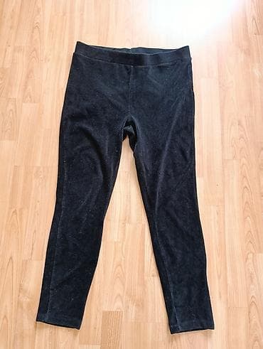 Crne ženske helanke - Model: klasične helanke sa ravnim pojasom -