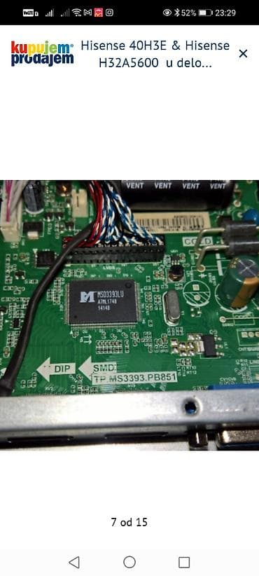 iris tv mts daljinski cena: Hisense televizori – delovi 1) Hisense 40H3E – delovi: - Main board — 6