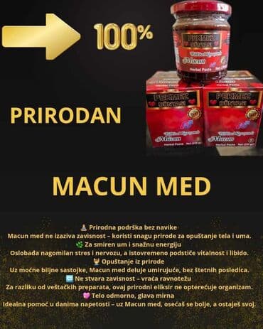 Suplementi: Macun med je prirodna biljna pasta napravljena za podršku opuštanju