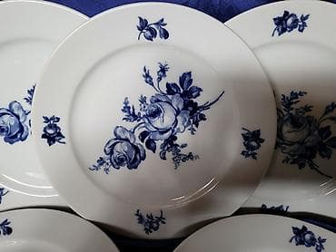 set cajeva: Deseetni bohemija porcelan tanjiri iz 90ih.god. Desertni bohemijini — 8