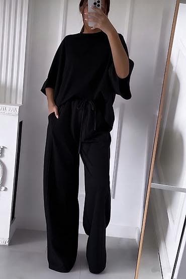 Lične stvari: 💫Topkomplet – široke pantalone i oversize majica kratkih rukava ✅3200 — 8