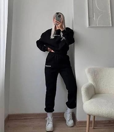 air command nike: Ženski komplet trenerke “MONOCHROME” - Dvodni set: dukserica + donji — 3