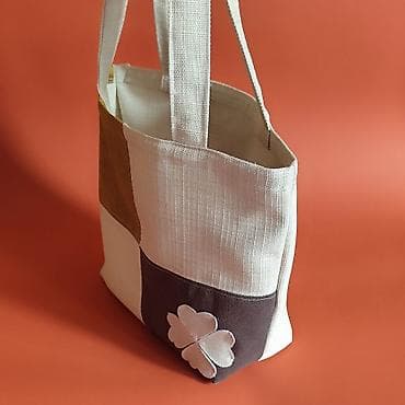 torbe od platna: Platnena torba – patchwork dizajn - Materijal: čvrsto platno/keper — 4