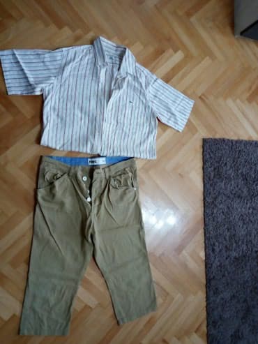 torba i kacketi: Pantalone i poklon kosulja Pantalone : Fabrik br.32. duzina 78 — 1