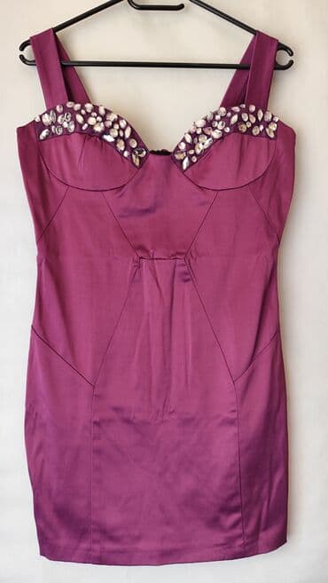 prsluci sa krznom: S (EU 36), color - Purple, Cocktail, With the straps — 1
