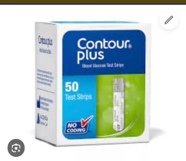 Glucometers: Pakovanje Contour Plus test traka za merenje nivoa glukoze u krvi — 1